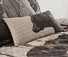 Black Bear Mist Accent Pillow