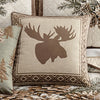 Moose Silhouette Pillow