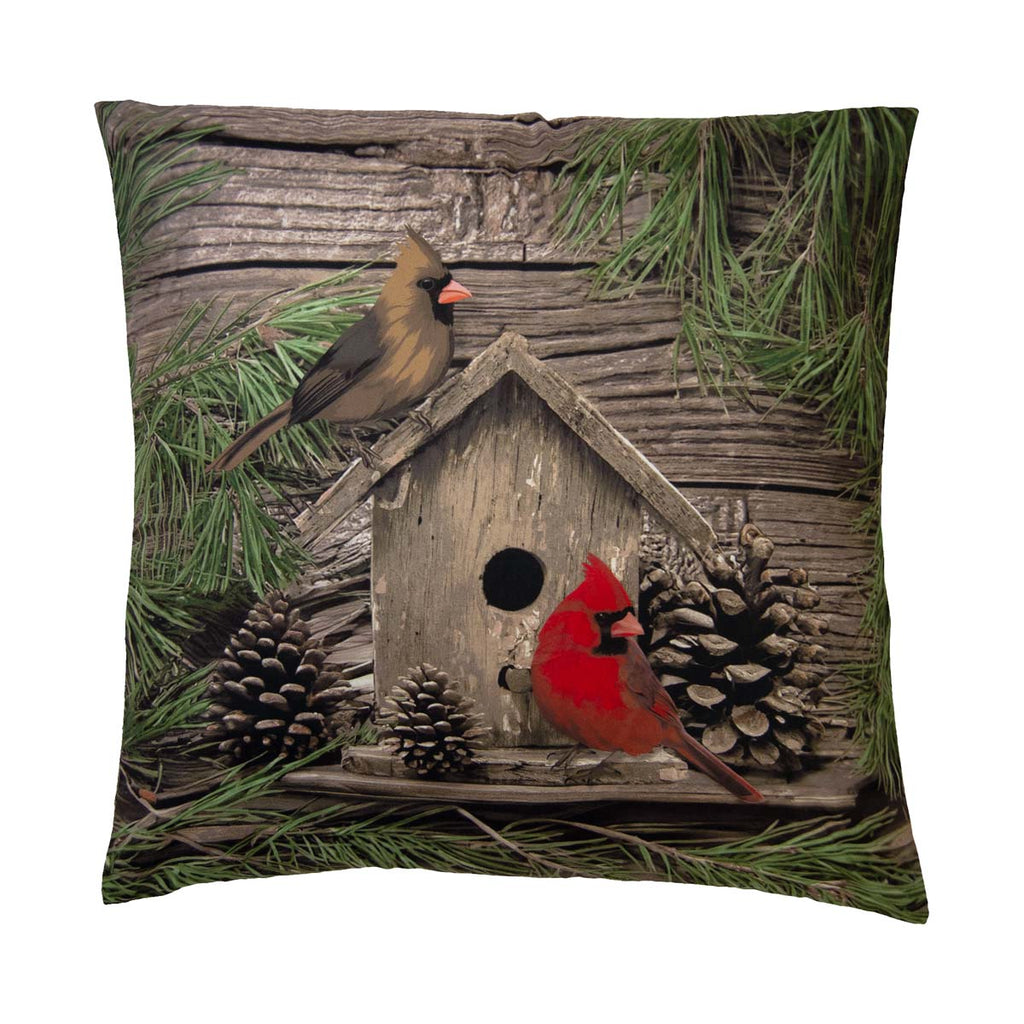 Woodland Cardinal Pillows - Set of 2