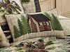 Pinecone Star Cabin Pillow