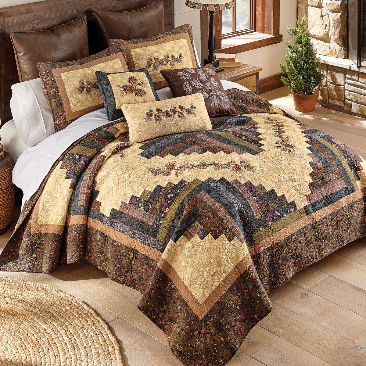 Pinecone Diamond Quilt - Twin