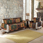 Black Bear & Pines Oversized Sofa Cover