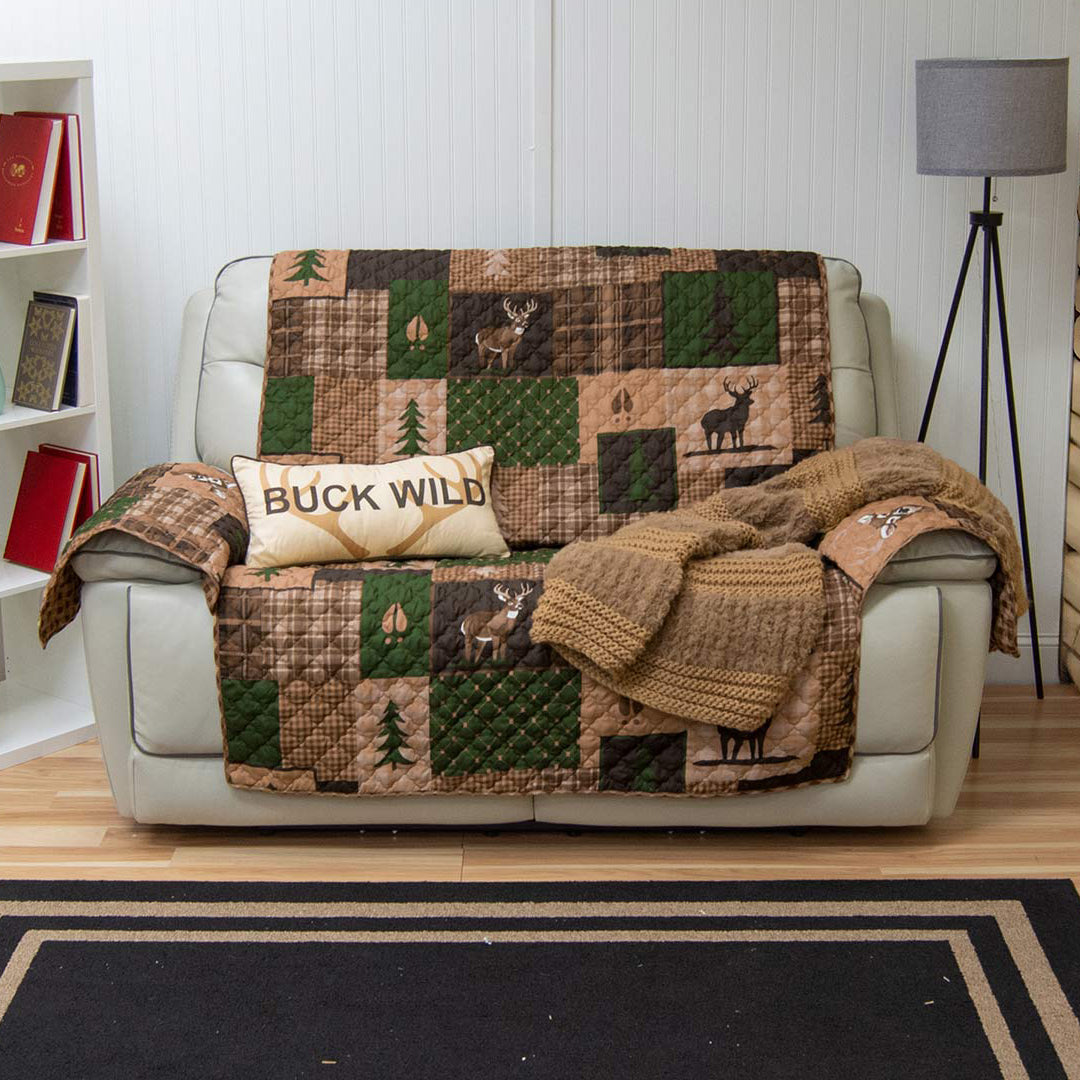 Deer Wilderness Loveseat Cover