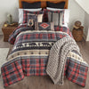 Black Bear Ridge Plaid Comforter Set - King