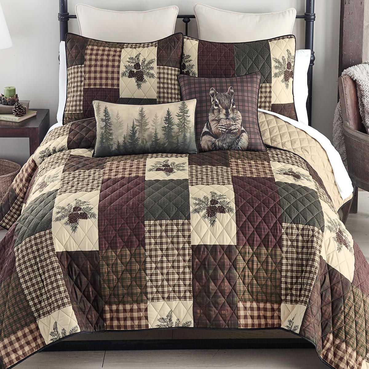 Pine Crest Quilt Bed Set - Queen