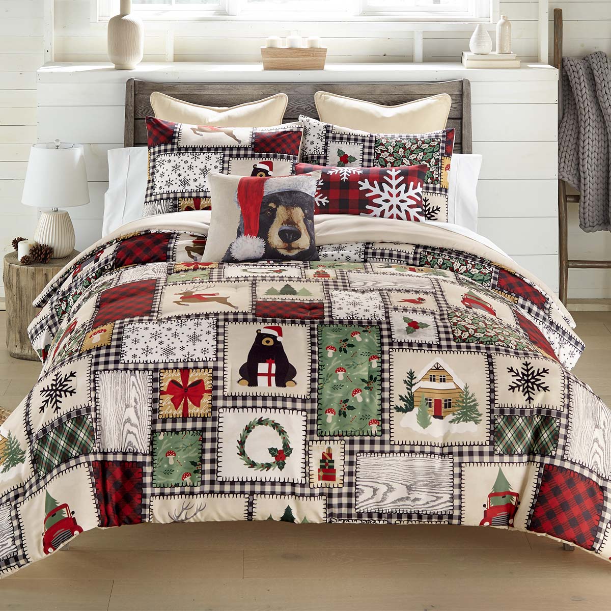 Holiday Cabin Comforter Set - Queen