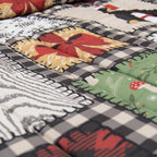 Holiday Cabin Quilt Bed Set - Queen