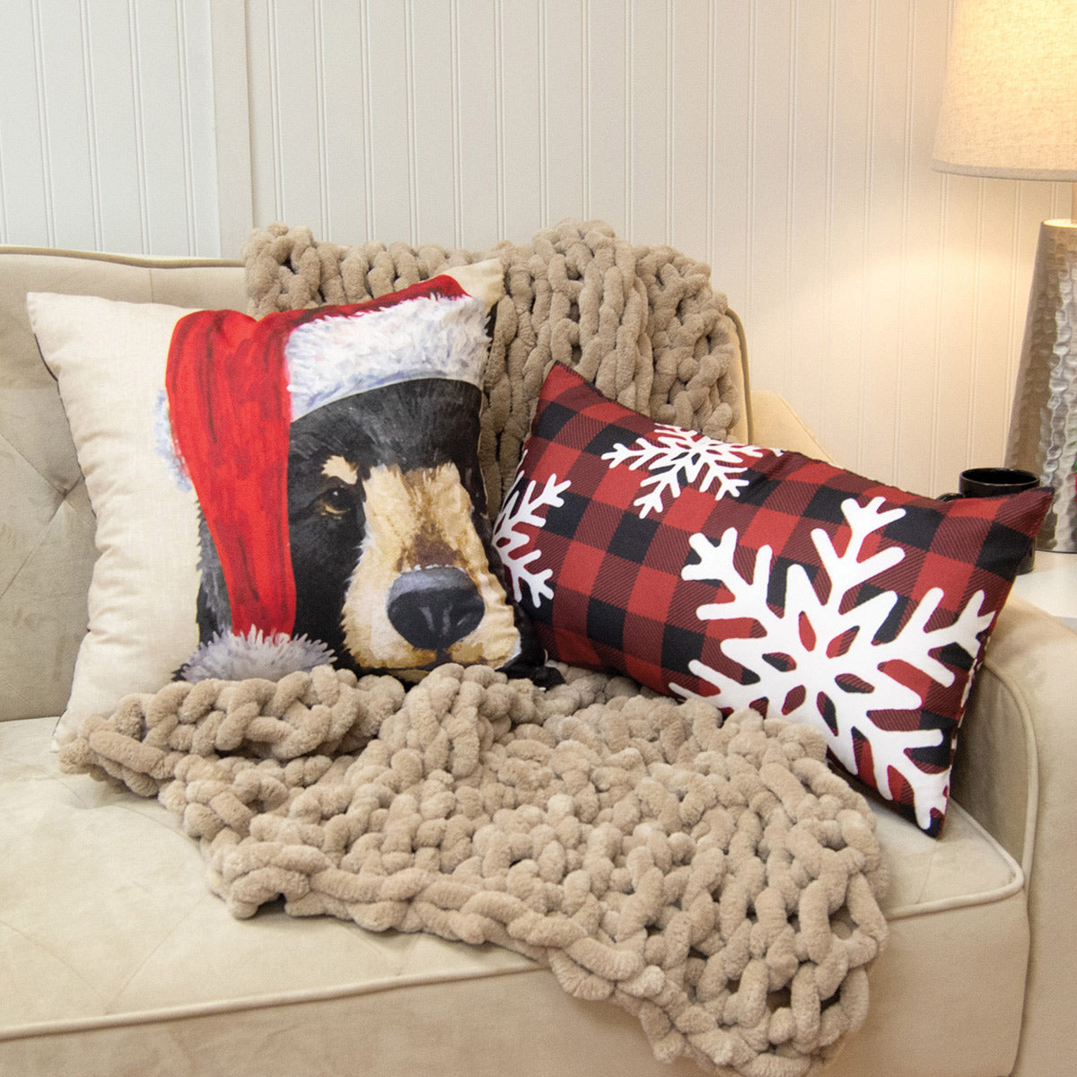 Holiday Cabin Pillow Set