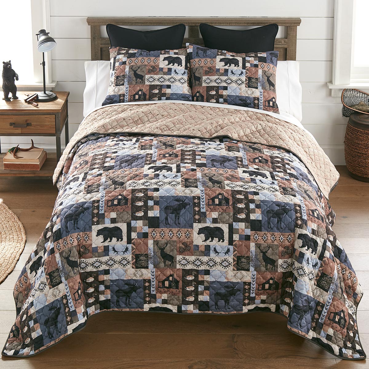 White River Wilderness Quilt Bed Set - Queen