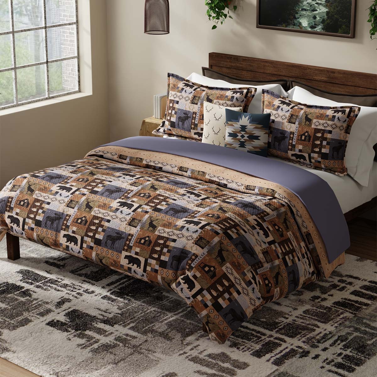 White River Wilderness Comforter Set - Queen