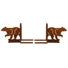 Walking Bear Metal Bookends
