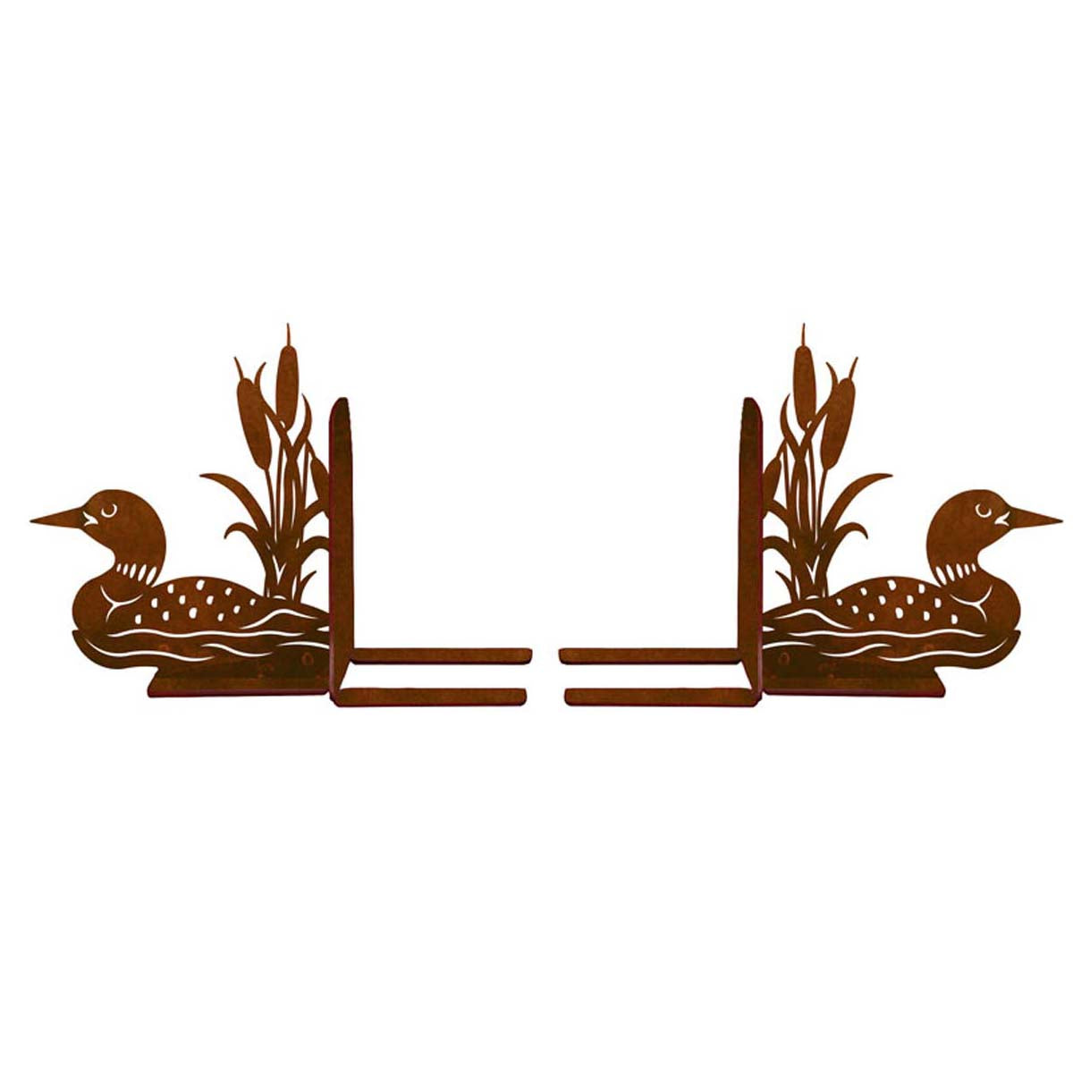 Loon Lake Metal Bookends