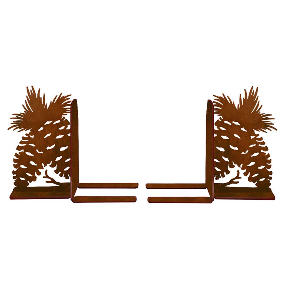 Pinecone Duo Metal Bookends