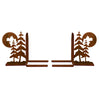 Pine Nights Metal Bookends
