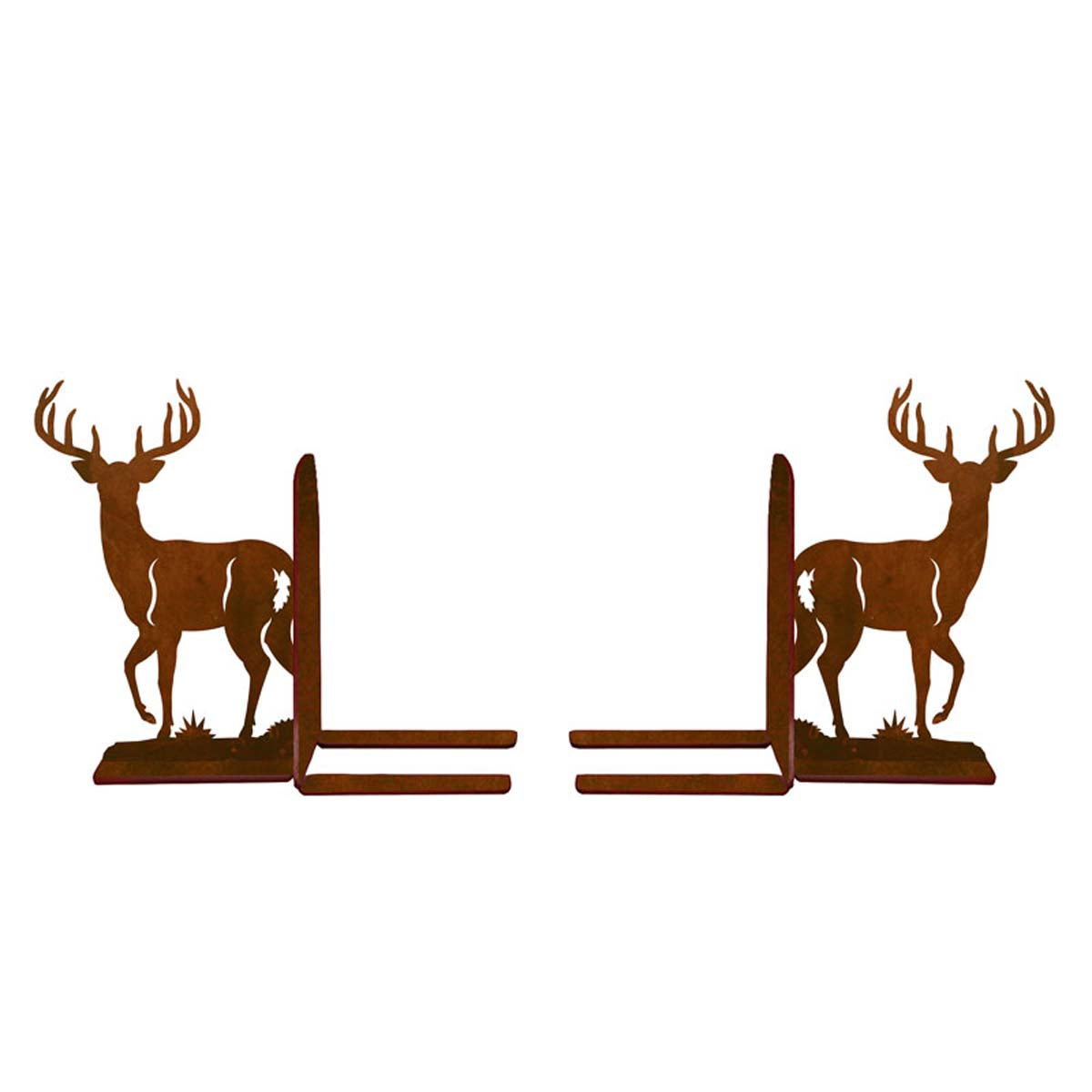 Deer Haven Metal Bookends