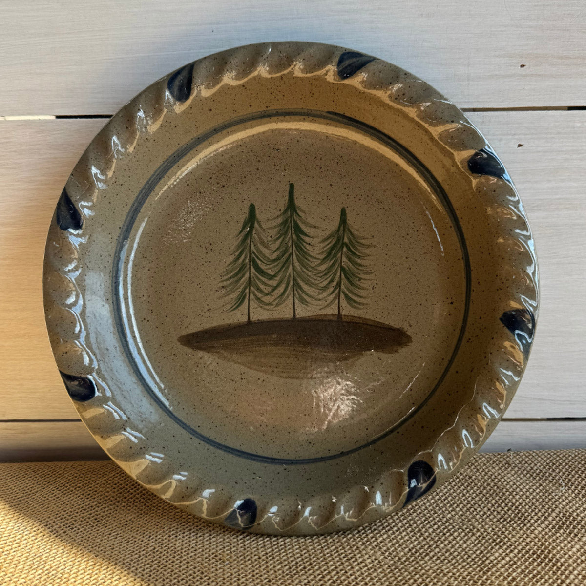 Northwoods Pine Trees Pie Plate