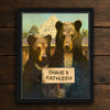 Bearly Gothic Personalized Wall Art