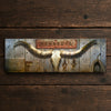 Longhorn & Barnwood Personalized Wall Art