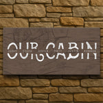 Our Cabin Personalized Stretched Canvas - Medium