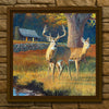 Wide Awake Whitetail Deer Personalized Canvas Art