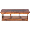 Pinecone Wood Cubby Bench