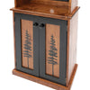 Pine Tree Forest Coffee Bar/Cabinet