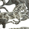 Frosted Metal Horses Wall Art