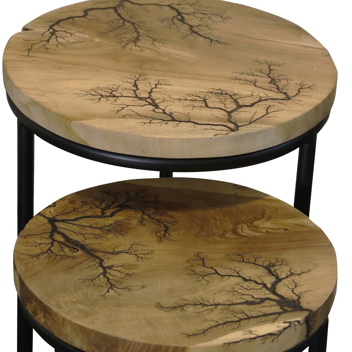 Forest Nesting Round Side Tables - Set of 2
