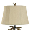 Antler Table Lamp with Custom Fabric Shade