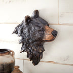 Black Bear Head Wall Sculpture