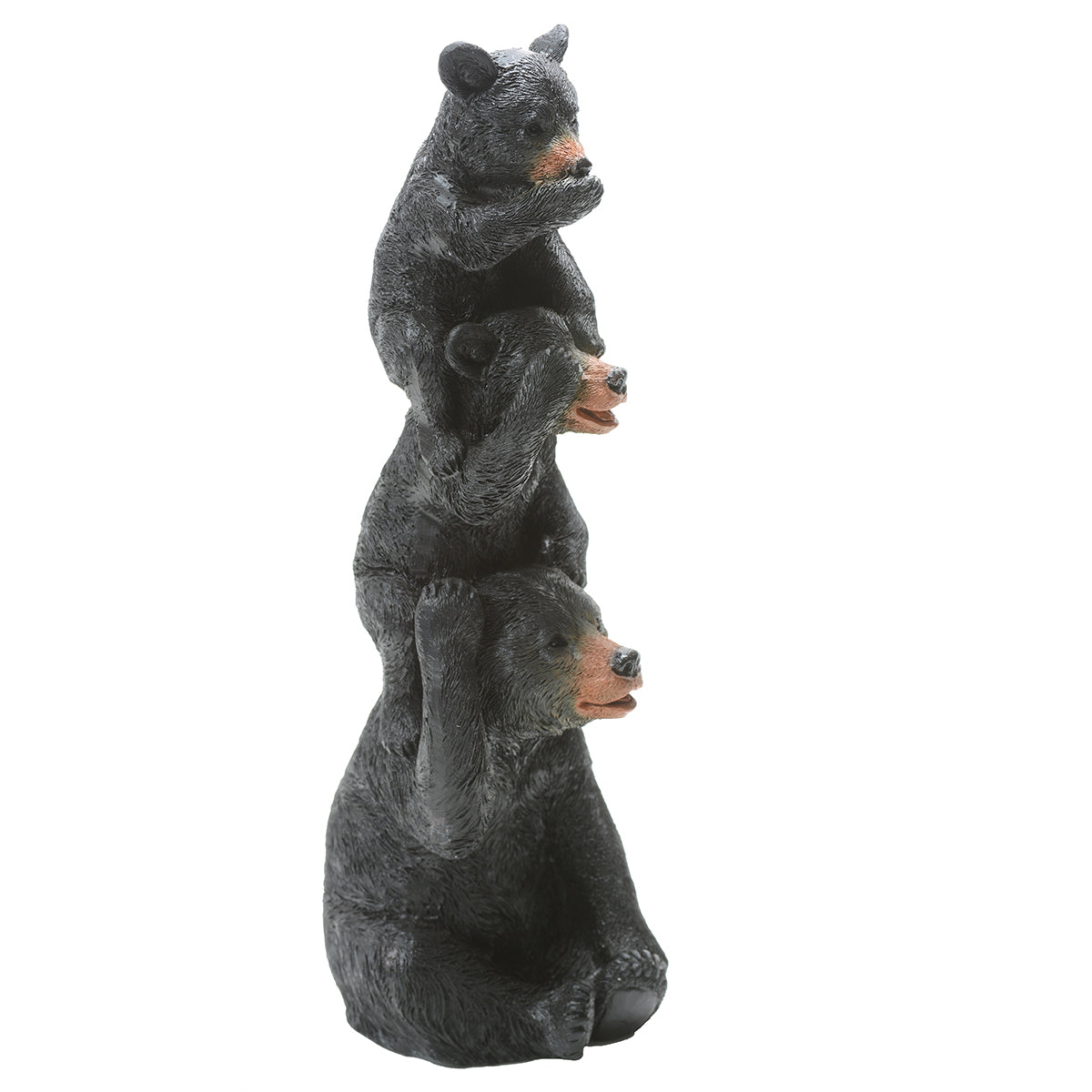 Bear Stack Tower Black Bear Stack Sculpture- SALE | Black Forest Decor