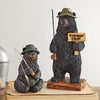 Riverbank Fishing Bear Sculpture