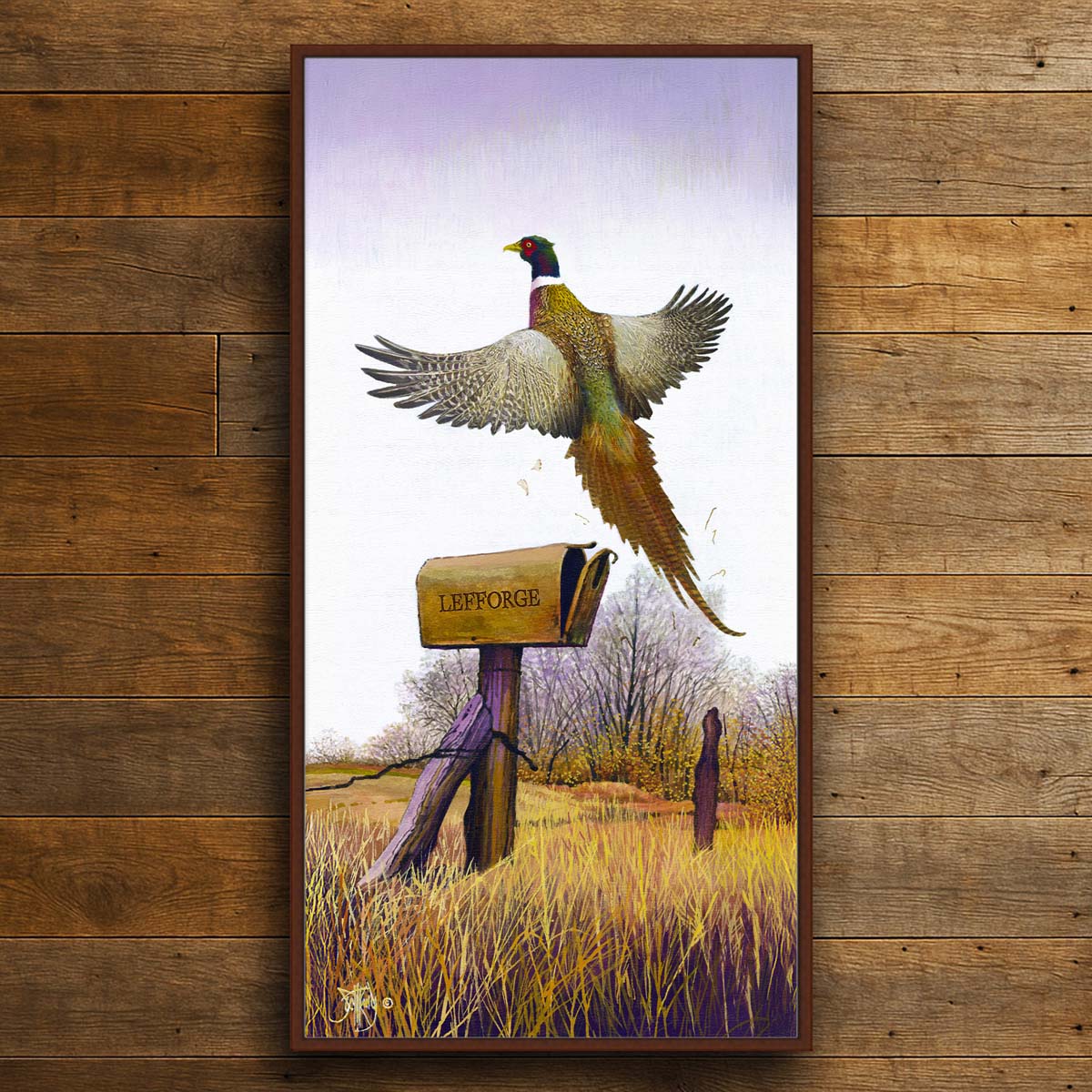 Pheasant Mail Personalized Wall Art