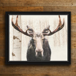 Personalized Aspen Moose Framed Canvas - Large