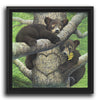 Bear Cubs Duo Personalized Float Framed Canvas