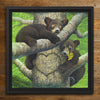 Bear Cubs Duo Personalized Float Framed Canvas