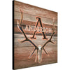 Rustic Monogram Personalized Block Mount - 23 x 23