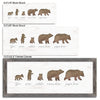 Personalized Bear Family Block Mount - 26 x 10