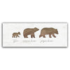 Personalized Bear Family Block Mount - 26 x 10