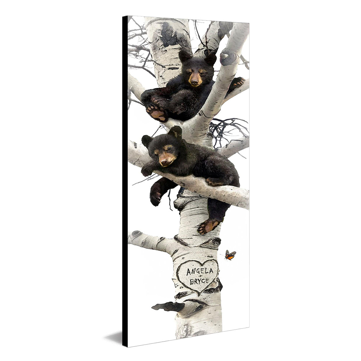 Sleepy Bears Personalized Stretched Canvas - Large