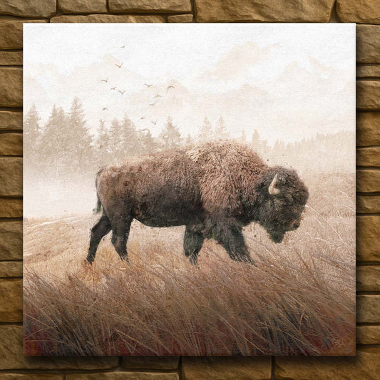 Buffalo Mist Canvas Wall Art