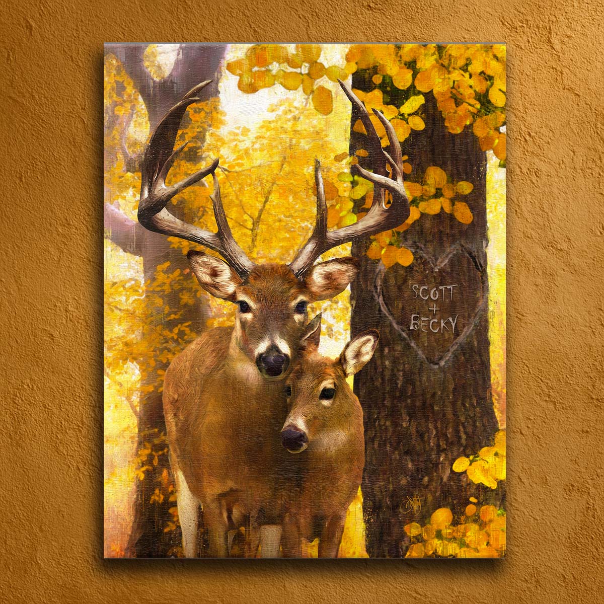 Autumn Love Personalized Wall Art