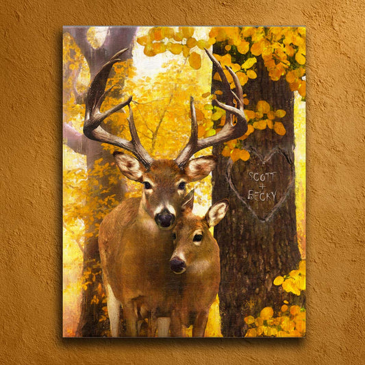 Autumn Love Personalized Wall Art