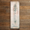 Pine Mist Personalized Wall Art
