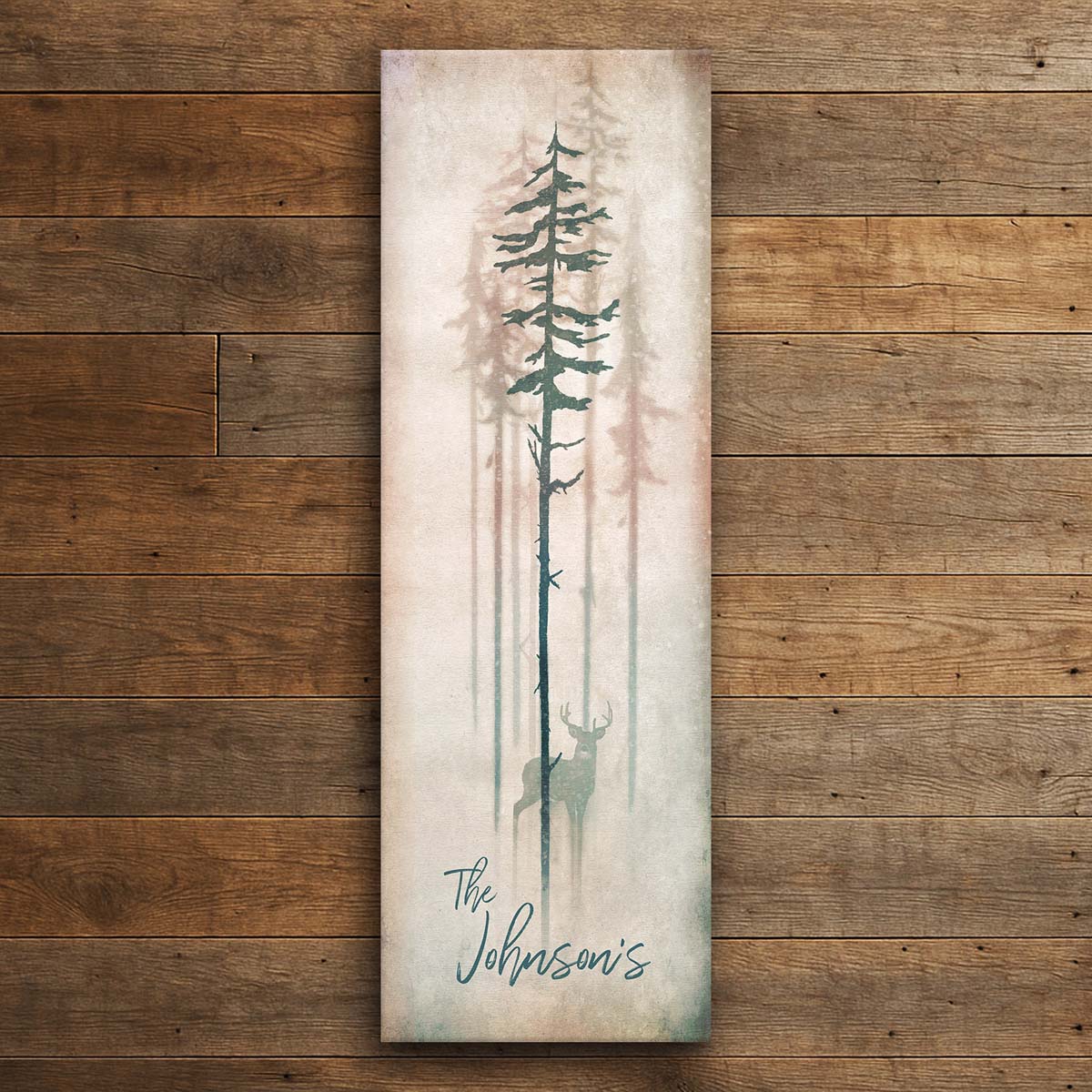 Pine Mist Personalized Wall Art