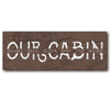 Our Cabin Personalized Block Mount - Medium