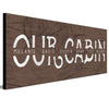 Our Cabin Personalized Block Mount - Medium