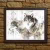 Winter Wolves Personalized Wall Art