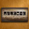 Antler Welcome Letters Personalized Wall Art