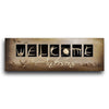 Antler Welcome Letters Personalized Wall Art